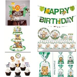 Animal Theme Birthday Decor